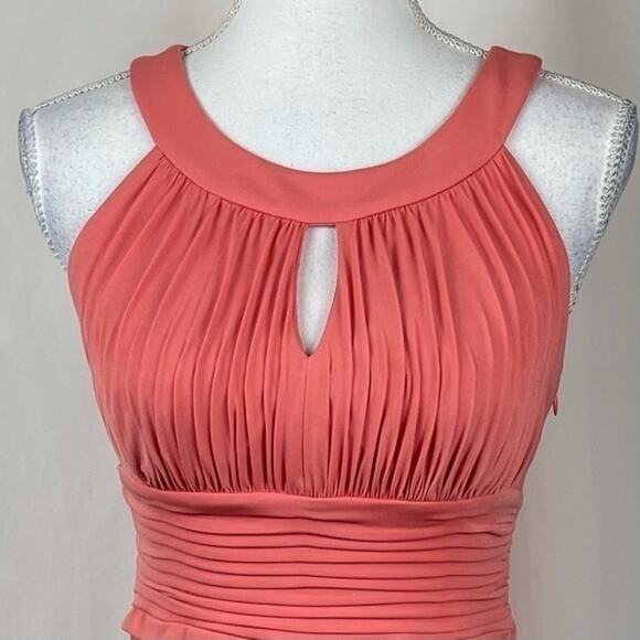 Sangria Tangerine Orange Bodycon Party Event Dress NWOT Size 4P - Picture 3 of 13